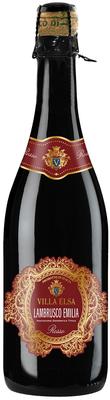 Вино игристое красное полусладкое «Lambrusco Emilia rosso»