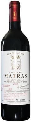 Вино красное сухое «Chateau Matras Saint-Emilion Crand Cru Classe» 2002 г.