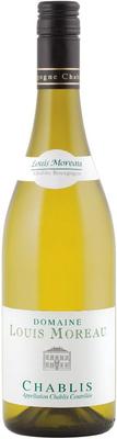 Вино белое сухое «Domaine Louis Moreau Chablis, 0.75 л» 2018 г.
