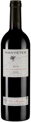 Вино красное сухое «Manyetes Priorat» 2014 г.