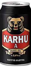 Пиво светлое пастеризованное «Karhu» в жестяной банке