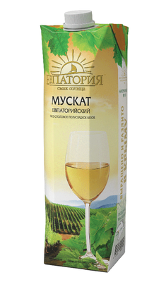 Винный напиток белый полусладкий «Мускат Евпаторийский (Тетра Пак)»