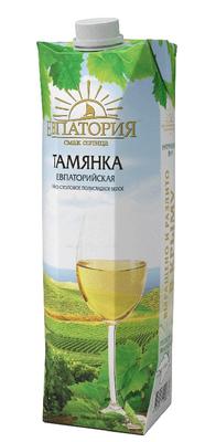 Винный напиток белый полусладкий «Тамянка Евпаторийская (Тетра Пак)»