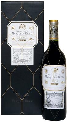 Вино красное сухое «Herederos del Marques de Riscal Reserva Rioja» 2015 г. в подарочной упаковке