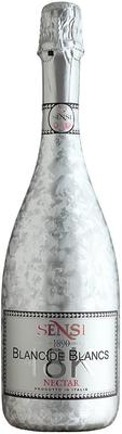 Вино игристое белое полусухое «Sensi 18К Blanc de Blancs Nectar»