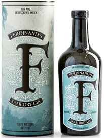 Джин «Ferdinand's Saar Dry Gin, in tube» в подарочной упаковке