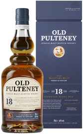 Виски шотландский «Old Pulteney 18 Years Old» в подарочной упаковке