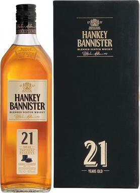 Виски шотландский «Hankey Bannister 21 Years Old» в подарочной упаковке