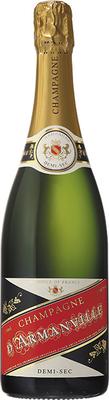 Шампанское белое полусухое «Champagne D'Armanville Demi-Sec»