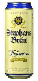 Пиво «Stephans Brau Hefeweizen» в жестяной банке