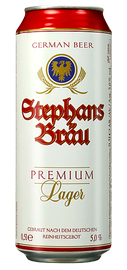 Пиво «Stephans Brau Lager» в жестяной банке