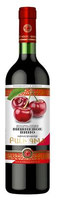 Вино столовое фруктовое красное полусладкое «Вишневое вино Шахназарян»