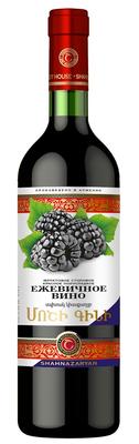 Вино столовое фруктовое красное полусладкое «Ежевичное вино Шахназарян»