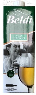 Вино столовое белое сухое «Beldi Bianco (Tetra Pak)»