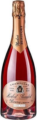 Шампанское розовое брют «Herbert Beaufort Cuvee Yllen Brut Rose Bouzy Grand Cru, 0.75 л»