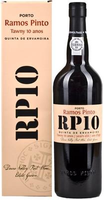 Портвейн сладкий «Ramos Pinto Porto Quinta De Ervamoira 10 Anos» в подарочной упаковке