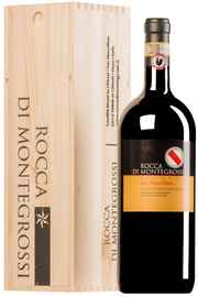 Вино красное сухое «Rocca Di Montegrossi Vigneto San Marcellino Gran Selezione Chianti Classico» 2013 г. в деревянной подарочной упаковке