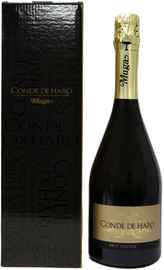 Вино игристое белое брют «Muga Cava Conde de Haro Brut» в подарочной упаковке