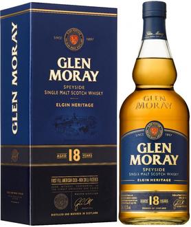 Виски «Glen Moray Elgin Heritage 18 years» в подарочной упаковке