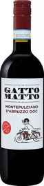 Вино красное сухое «Gatto Matto Montepulciano D’Abruzzo Villa Degli Olmi» 2018 г.