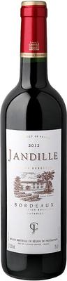 Вино красное сухое «Jandille Bordeaux» 2015 г.
