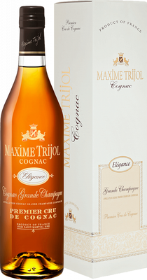 Коньяк французский «Maxime Trijol Cognac Elegance Grande Champagne Premier Cru» в подарочной упаковке