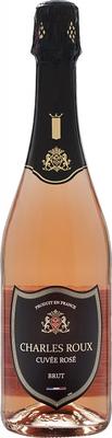 Вино игристое розовое брют «Charles Roux Rose Veuve Ambal Petit Fils»