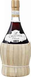 Вино красное сухое «Cacciata Chianti Castellani» 2017 г., в соломенной оплетке