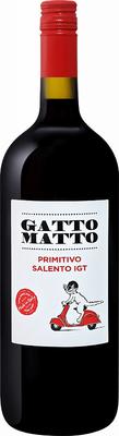 Вино красное сухое «Gatto Matto Primitivo Salento Puglia Villa Degli Olmi, 1.5 л» 2017 г.