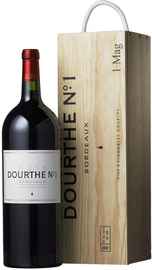 Вино красное сухое «Dourthe №1 Bordeaux» 2015 г., в деревянной подарочной упаковке