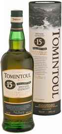 Виски шотландский «Tomintoul Speyside Glenlivet Peaty Tang Single Malt Scotch Whisky 15 YO» в тубе
