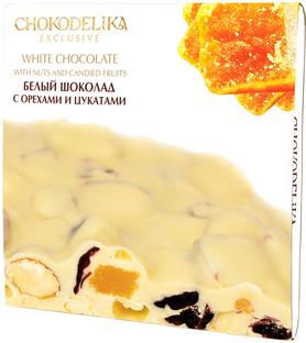 Белый шоколад «Chokodelika с орехами и цукатами»
