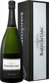 Вино игристое белое брют «Champagne De Barfontarc Tradition Brut Cooperative Vinicole De La Region De Baroville» в подарочной упаковке