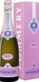 Шампанское розовое брют «Pommery Brut Rose Royal» в подарочной упаковке