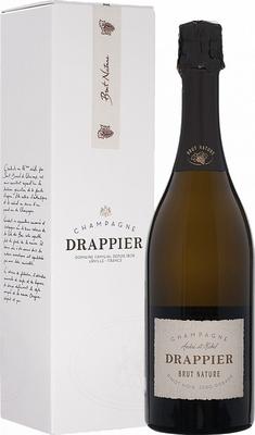 Вино игристое белое брют «Andre Et Michel Drappier Brut Nature Zero Dosage Champagne, 0.75 л» в подарочной упаковке