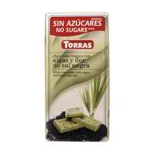 Белый шоколад «Torras with Algae and Black Sea Salt» 75 гр.