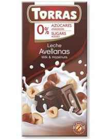 Молочный шоколад «Torras с фундуком»