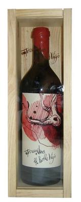 Вино красное сухое «Bodegas Penalba Lopez Torremilanos el Roble Viejo» в деревянной подарочной упаковке