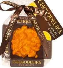 Шоколад «Chokodelika Апельсиновый с кешью» 30 гр.