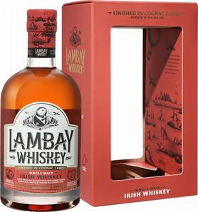 Виски ирландский «Lambay Single Mait Irish Whiskey 5 Yo» в подарочной упаковке