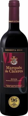 Вино красное сухое «Reserva Rioja Marques De Caceres» 2014 г.