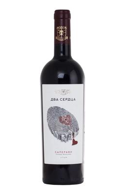 Вино красное сухое «Два сердца Саперави»