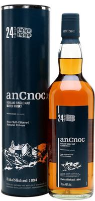 Виски шотландский «An Cnoc 24 Years Old» в тубе