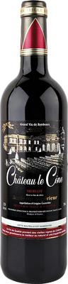 Вино красное сухое «Chateau Le Cone Merlot Bordeaux Superieur» 2014 г.