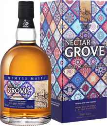 Виски шотландский «Nectar Grove blended malt scotch whisky 3 Y.O. Wemyss Vintage Malts» в подарочной упаковке