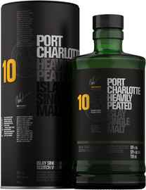 Виски шотландский «Bruichladdich Port Charlotte 10 Years Old» в тубе