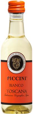 Вино белое сухое «Piccini Bianco Toscana, 0.187 л» 2016 г.