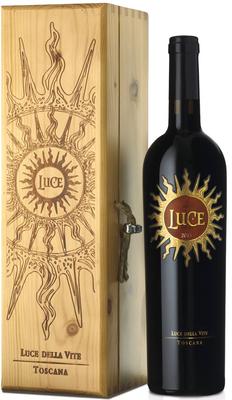 Вино красное сухое «Luce» 2016 г. в деревянной подарочной упаковке