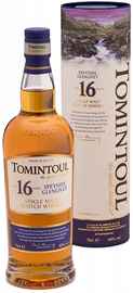 Виски шотландский «Tomintoul Speyside Glenlivet Single Malt Scotch Whisky 16 years» в подарочной упаковке
