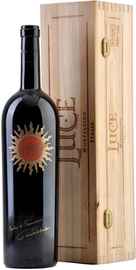 Вино красное сухое «Luce» 2011 г. в деревянной коробке
